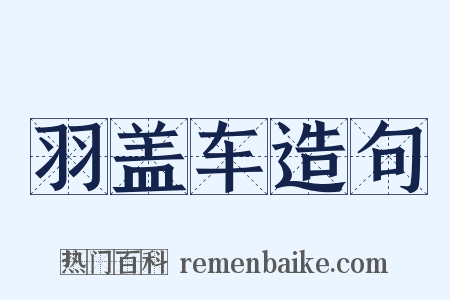 羽盖车造句是什么意思的图片